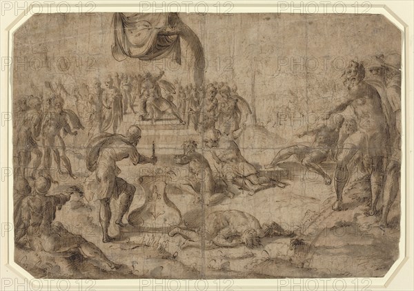 Sacrifice Scene (Gaius Mucius Scaevola?), late 16th century.