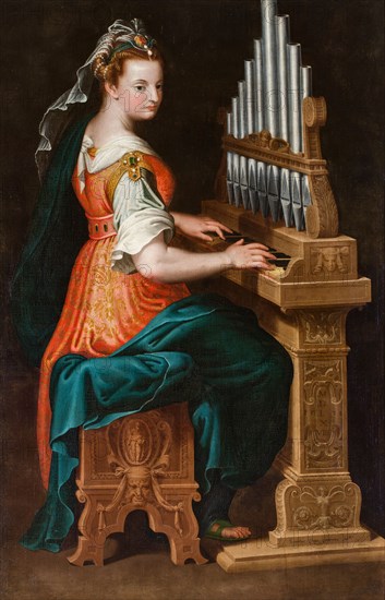 Saint Cecilia, 1568. Creator: Campi, Bernardino (1522-1591).