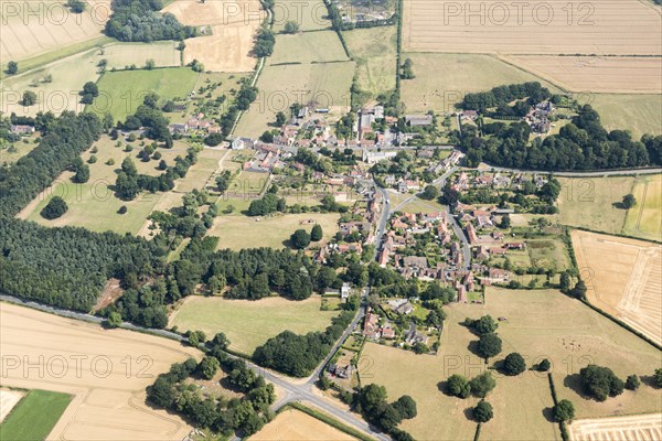 Aldborough, site of Isurium Roman town, North Yorkshire, 2018.