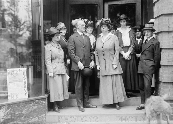British Commission To U.S. - Admiral De Chair And Group, 1917.