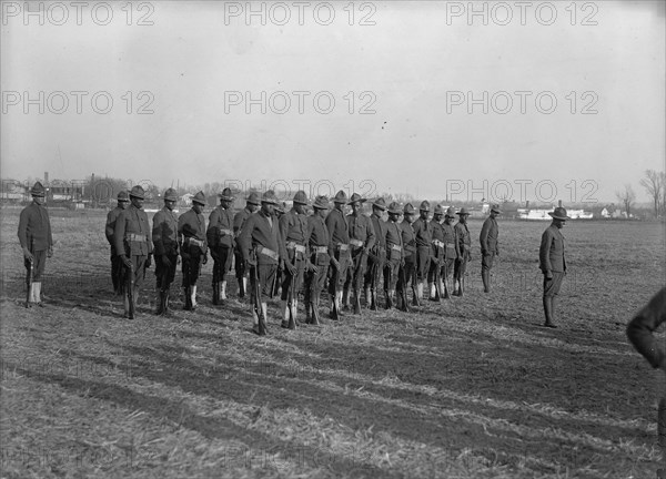 Army, U.S. Colored Soldiers, 1917. (African American soldiers).