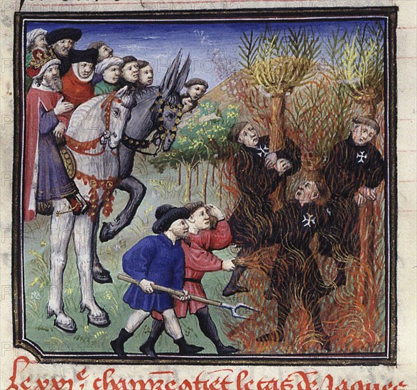 Execution of the Templars, Early 15th cen.. Creator: Anonymous.