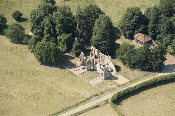 The ruined remains of Old Gorhambury House, Hertfordshire, 2020.