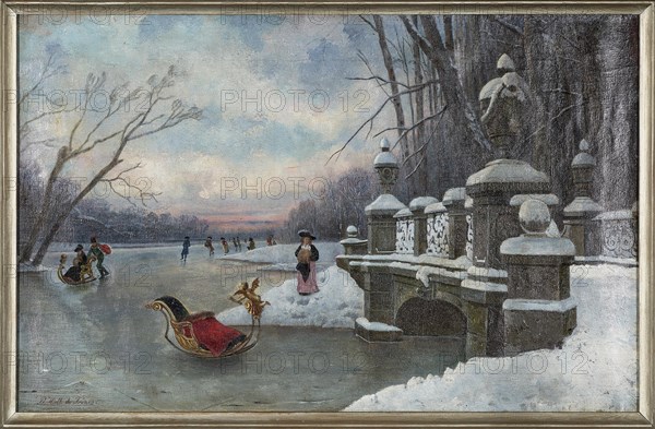 Ice Amusements at the Nymphenburg Palace Park. Private Collection.
