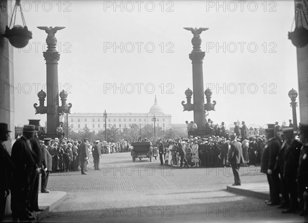 Belgian Mission To U.S. Leaving Union Station, Washington DC, 1917.