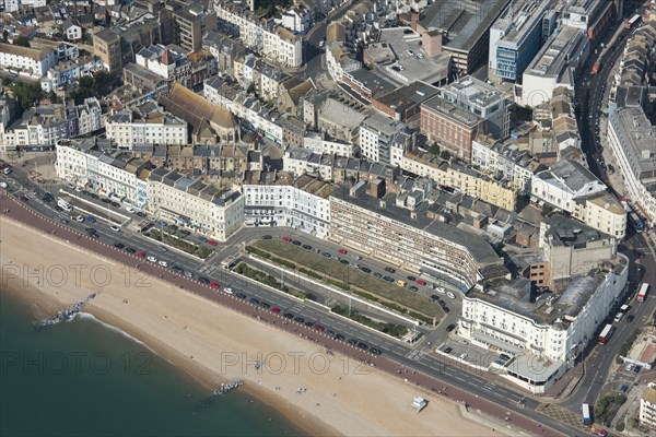 Carlisle Parade and Robertson Terrace, Hastings, East Sussex, 2020.