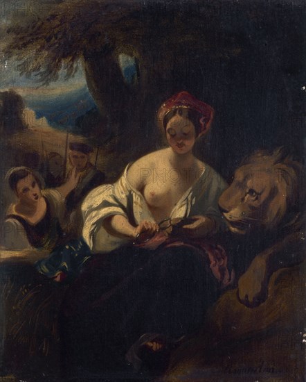 Le lion amoureux, c.1836. Creator: Camille Joseph Etienne Roqueplan.