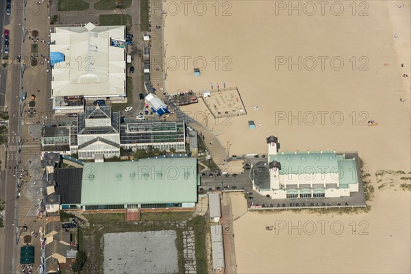 Britannia Pier and the Winter Gardens, Great Yarmouth, Norfolk, 2020.