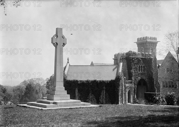 Peace Cross At Cathedral of Washington, 1912. Creator: Harris & Ewing.