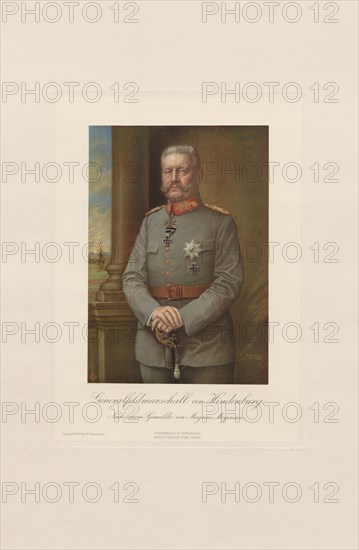 Portrait of Paul von Hindenburg (1847-1934), 1915. Private Collection.