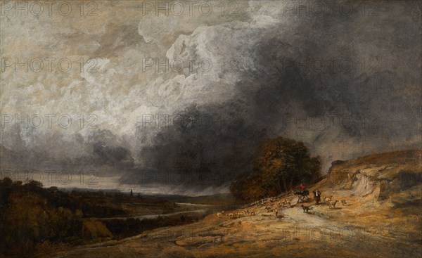 Troupeau sous l'orage, between 1796 and 1843. Creator: Georges Michel.