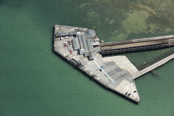 Ryde Pier Head railway station and ferry terminal, Isle of Wight, 2020.