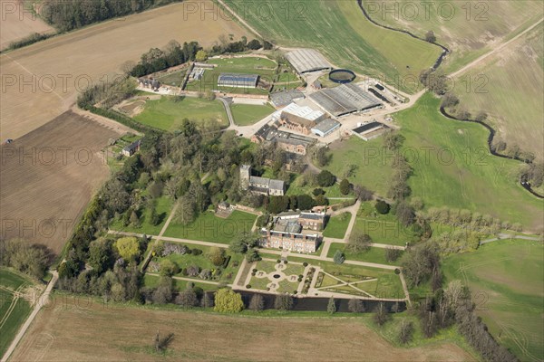 Longford Hall, country house and associated buildings, Derbyshire, 2021.