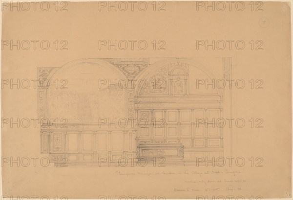 Perugino's Udienza del Cambio in the Collegio del Cambio, Perugia, 1896.