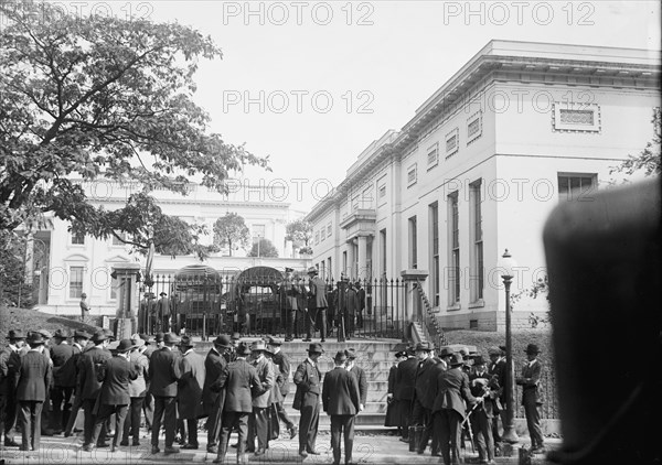 Army, U.S. Motor Truck Inspection, 1917. First World War, Washington, DC.