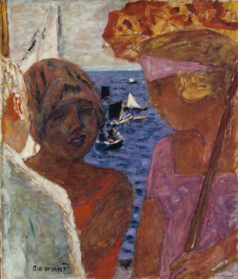 Conversation à Arcachon, between 1926 and 1930. Conversation at Arcachon.