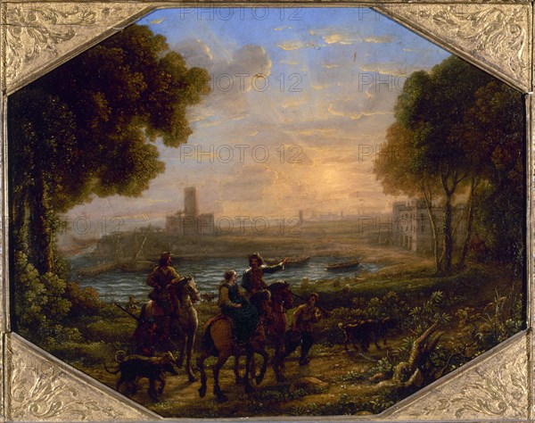 Paysage avec le port de Santa Marinella, c.1639. Creator: Claude Lorrain.