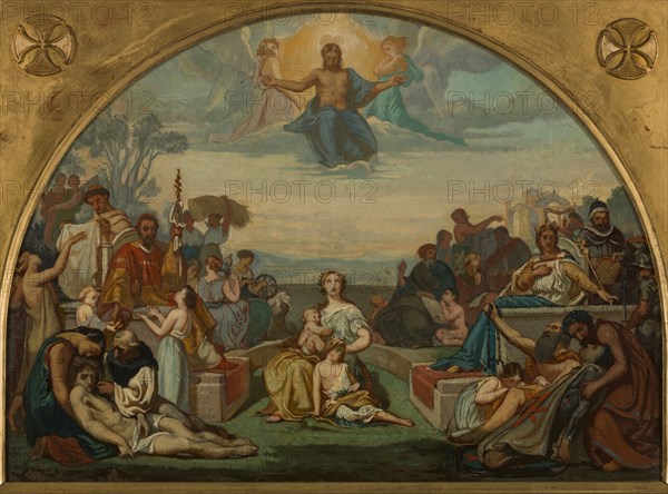 Sketch for the Church of St. Elisabeth: Religion, the Beatitudes, c.1847.