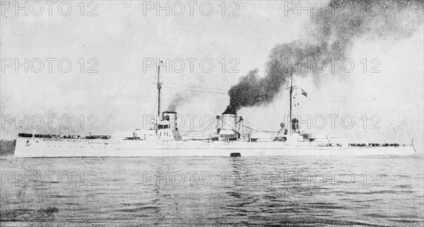 Moltke, German Battleship, 1912. [SMS Moltke of the German Imperial Navy].