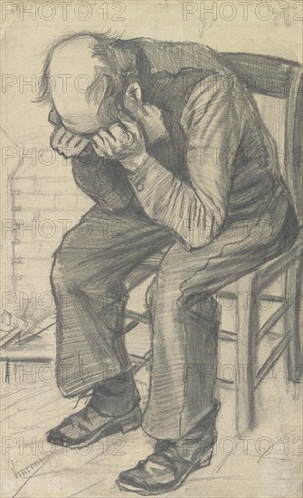Worn out, 1882. Found in the collection of the Van Gogh Museum, Amsterdam.