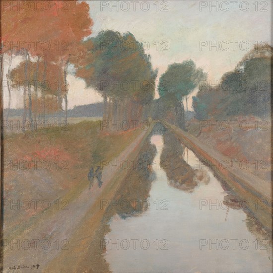Le canal, 1894. Found in the collection of the Musée des Beaux-Arts, Reims.