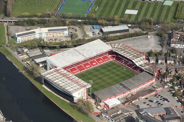 City Ground, home of Nottingham Forest Football Club, Nottinghamshire, 2021.