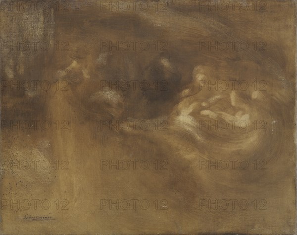 La Famille, d'après Eugène Carrière, 1908. The Family, after Eugène Carrière.