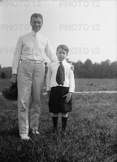 Newton Diehl Baker, Secretary of War, with Son, 1913. Creator: Harris & Ewing.