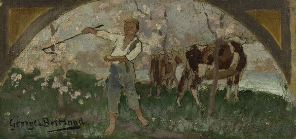 Esquisse pour la salle à manger de l'Hôtel de Ville : La viande bovine, c.1893.