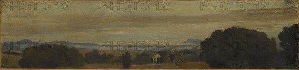 Paysage d'Italie, bord de mer, between 1859 and 1864. Italian landscape, coast.