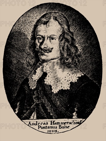 Portrait of the composer Andreas Hammerschmidt (1611-1675). Private Collection.