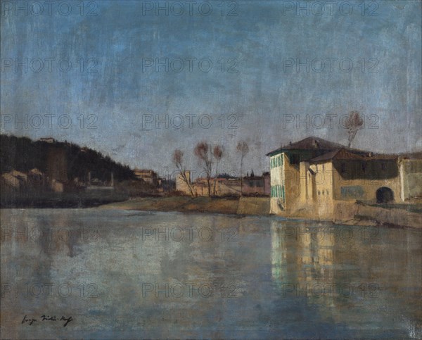 Vue des environs de Florence, late 19th-early 20th century. View near Florence.