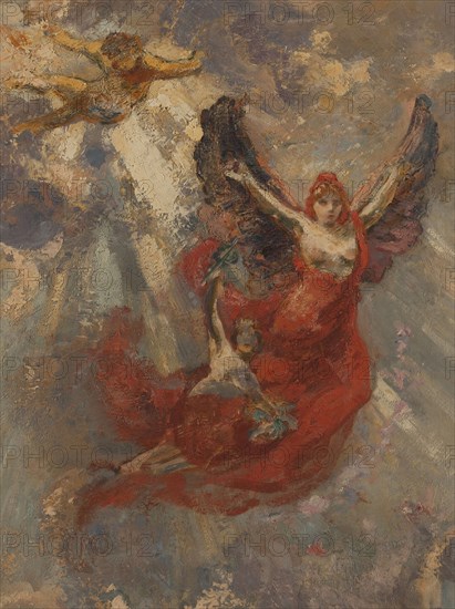 Esquisse pour la galerie Sud du Petit Palais : Apothéose (plafond central), 1913.