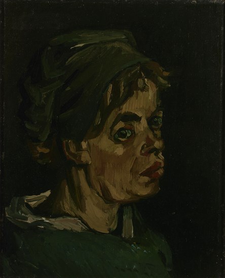 Head of a Woman, 1885. Found in the collection of the Van Gogh Museum, Amsterdam.