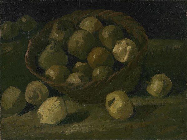 Basket of Apples, 1885. Found in the collection of the Van Gogh Museum, Amsterdam.