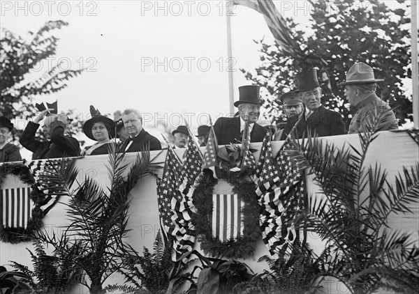 Cavalry Review By President Wilson, Washington, DC, 1913. Creator: Harris & Ewing.