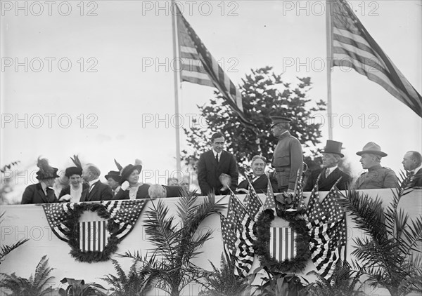 Cavalry Review By President Wilson, Washington, DC, 1913. Creator: Harris & Ewing.