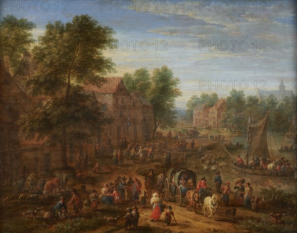 La kermesse, between 1660 and 1700. Dutch festival involving feasting and dancing.