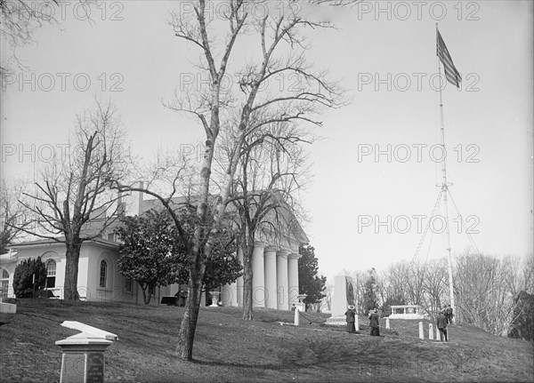 Arlington Mansion - View, Including L'Enfant's Tomb, 1917. Creator: Harris & Ewing.