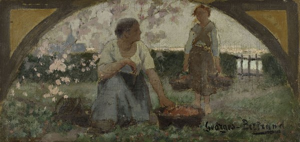 Esquisse pour la salle à manger de l'Hôtel de Ville de Paris : Les fraises, c.1893.