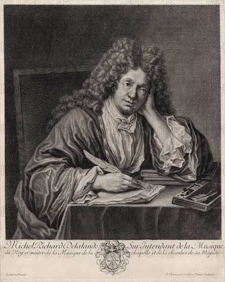 Portrait of the composer Michel-Richard de Lalande (1657-1726). Private Collection.