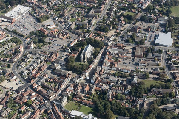 The High Street Heritage Action Zone and town centre, North Walsham, Norfolk, 2020.