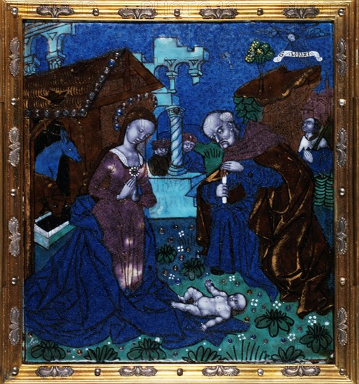 The Nativity, c.1500. Creator: Workshop of the Master of the Triptych of Louis XII.
