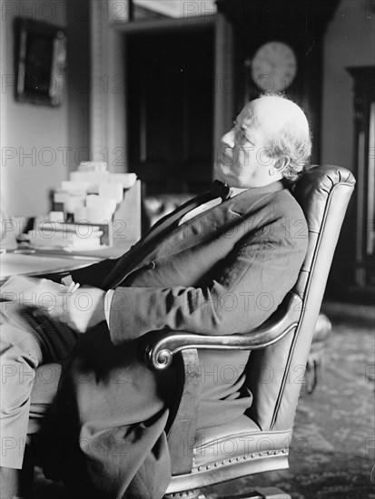 William Jennings Bryan, Rep. from Nebraska, at desk, 1914. Creator: Harris & Ewing.