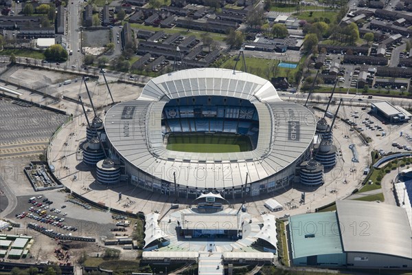 City of Manchester Stadium, home of Manchester City Football Club, Manchester, 2021.