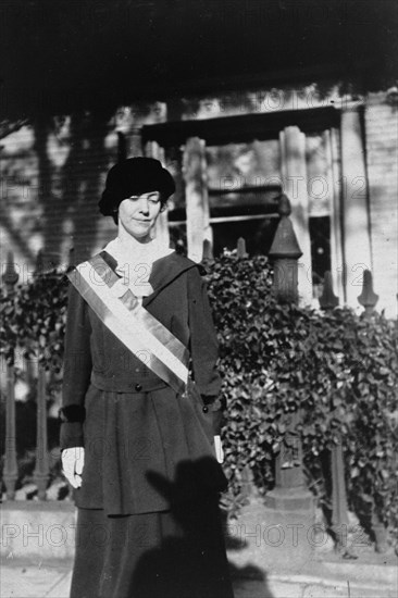 Ruth Crocker, Suffragist, 1917. US activist, campaigner, sister of Gertrude Crocker.