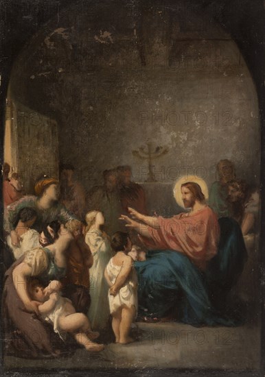 Sketch for the church of Saint-Etienne-du-Mont: Jesus and the little children, 1864.