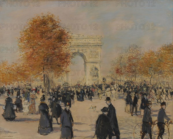 Les Champs-Élysées, 1902. Found in the collection of the Musée des Beaux-arts, Rouen.