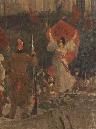 Proclamation de la République le 24 février 1848, c.1902. Creator: Jean-Paul Laurens.