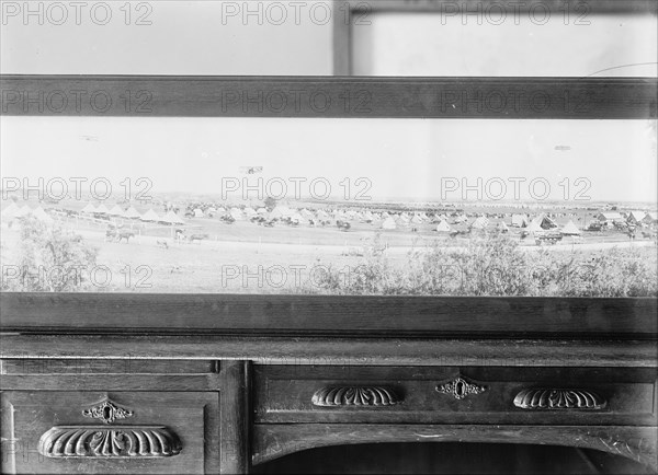 Aviation, Army - Flying Field, Fort Bliss, Texas; Wright Brothers' Plane, Type B, 1917.